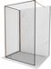 Mexen Kioto paroi de douche Walk-in 140 x 120 cm, motif noir, or rose