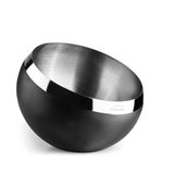 LACOR - 60064 – schuine kom Nord buffet Ø 14 cm, roestvrij staal 18/10, professionele presentatie voor buffets en evenementen, elegant en modern design, mat zwart