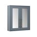 Hudson Reed Armoire de toilette traditionnelle gris clair - 60cm x 65cm - Poignées modernes en laiton brossé | Warwick