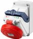 Gewiss COMBIBLOC - MET MONTAGEBEHUIZING - IP55 - 3P+E 16A 480-500V - 50/60HZ 6H, GW66452