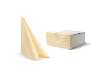 Alvotex CHIC Airlaid 50 servetten, stofachtig, hoogwaardige, wegwerpservetten, champagne, 40 x 40 cm