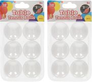 Playfun Engelhart Handelsonderneming B.V. 12x stuks Tafeltennis pingpong balletjes 40 mm/4 cm - Wit