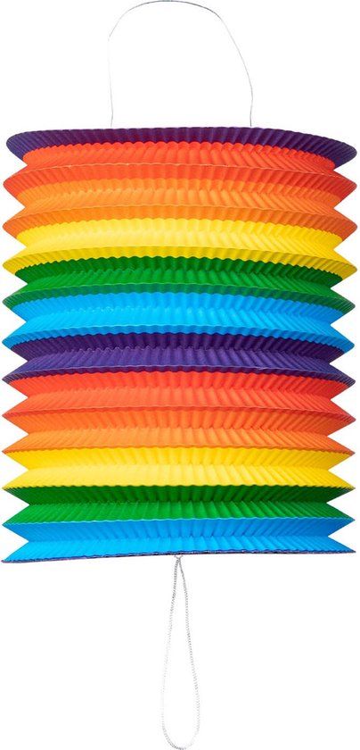 Wefiesta Lampion 16 Cm Papier Regenboog