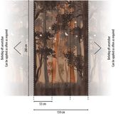 A.S. Création HERFSTBOS MET VOGELS FOTOBEHANG | Natuur - Blauw Beige Oranje - Livingwalls The Wall II