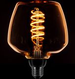 Expo Trading ETH Deco Led Spiraal 23F E27 7w 3 stappen dimbaar Goud 2200k