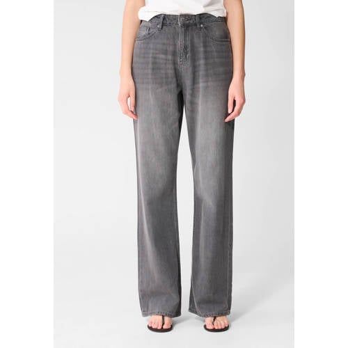 Shoeby high waist wide leg jeans grey denim