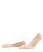 FALKE Step Medium Cut Box met siliconen op de hiel katoen footies dames beige - maat 35-36