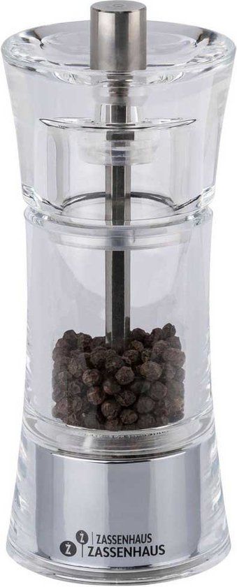 Zassenhaus Pepermolen Acryl - 14cm - Transparant