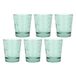 THUN Set van 6 glazen, turquoise