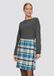 s.Oliver T-Shirt, dames, maat 38, donkergrijs, viscose, geruit
