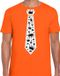 Bellatio Decorations oranje Koningsdag t-shirt - kroontjes stropdas - heren XL