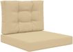 vidaXL Coussin de banc d'extérieur Polyester Beige 60 x 60 cm