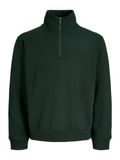 JACK & JONES Sweatshirt 'JJEBradley' donkergroen