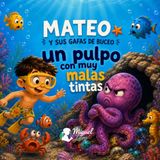 Mateo y sus gafas de buceo. Un pulpo con muy malas tintas
