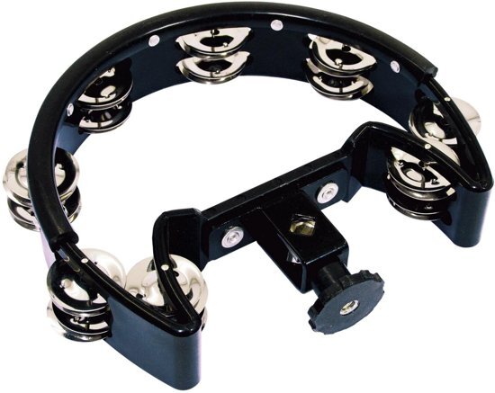 Dimavery Tamboerijn - Cutaway Tambourine met Hi-Hat bevestiging