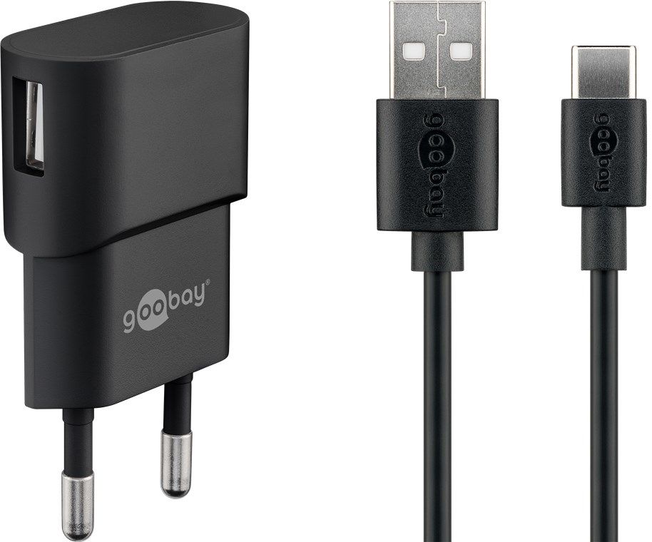 Goobay USB-C Charger 1A - Indoor - Black