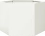 vidaXL Plantenbak zeshoek 69x60x45 cm staal wit