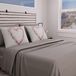 PETTI Artigiani Italiani - Beddengoedset, beddengoed voor tweepersoonsbed, bedlaken met hartbloemen, beddengoedset voor tweepersoonsbed, opdruk alleen op kussenslopen, 100% Made in Italy