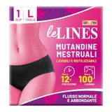 LeLines Menstruatiebroekje, wasbaar en herbruikbaar, tot 12 uur bescherming, maat L
