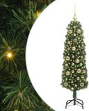 vidaXL Sapin de Noël artificiel Vert 120 cm PVC et Acier et Plastique
