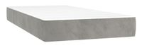 VidaXL Boxspringbed met matras, fluweel, lichtgrijs, 100x200 cm