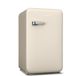 Klarstein Audrey Evo Retro koelkast, 112 l, koelkast met 1 deur, stil 40 dB, omkeerbare deur, verstelbare voeten, thermostaat 0-10 °C, crème