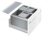 Hailo Collecteur de déchets 3630601 XX Inset Rehausse XXL 2x 8,5 + 2x 4,1 + 18 litres