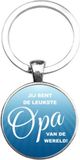 MC Living KadoExpress Sleutelhanger Glas - Leukste Opa Van De Wereld