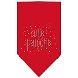 Mirage Cutie Patootie Strass Hond Bandana, Klein, Rood
