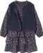 Vertbaudet Robe avec gilet sans manches fille bleu clair