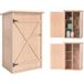 Outsunny Abri de jardin - Bois - 75x56x115cm - Bois naturel