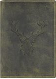 Greenburry Vintage Stag ID Case Leer 12 cm - oliv