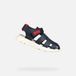 GEOX SANDAL AIRADYUM JONGENS Sandalen - MARINEBLAUW/ROOD - Maat 32