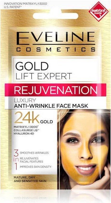 Eveline Cosmetics Gold Lift Expert Anti-Wrinkle Mask 3-in-1 - 7ml