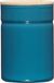 Riess boîte de stockage 565 ml, émaillé avec couvercle en bois, couleur : bleu (mat)