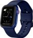 By Qubix - Soft siliconen bandje met gespsluiting - Nachtblauw - Geschikt voor Apple Watch 44mm / 45mm / 46mm / 49mm