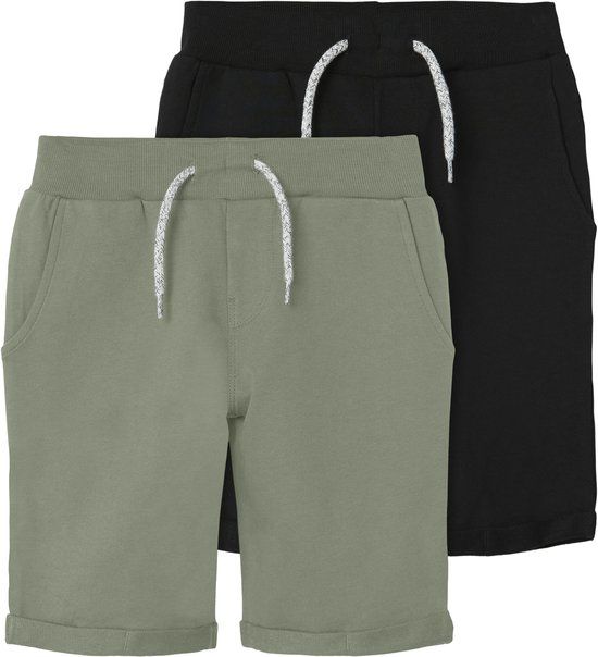 NAME IT KIDS NKMVERMO 2P LONG SWE SHORTS UNB F NOOS Jongens Korte broek