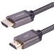 Monoprice 8K gecertificeerde gevlochten Ultra High Speed HDMI 2.1-kabel - 6 voet - zwart | 48 Gbps, compatibel met Sony PS5, Microsoft Xbox Series X & Series S