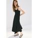 Mango Zwarte Viscose Midi Zomerjurk