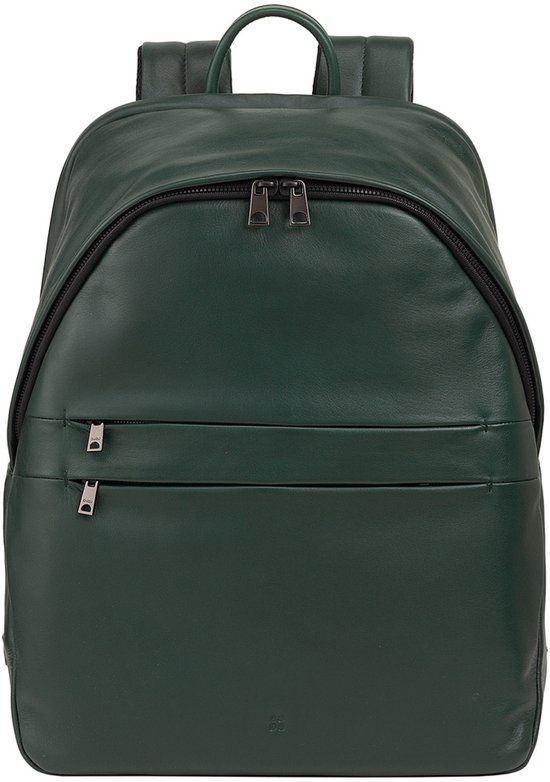 DUDU New York Dagrugzak Leder 41 cm Laptopvak - 42cm (17 duim) - mangrove