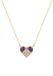 Faina Ketting Rose Gold Violet 50 cm