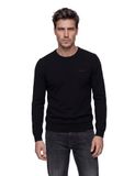 Guess Homme MARCOS CN LS Logo Embro SWTRSWEATERS Jet Black A996 taille L