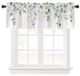 Rideaux modernes à motifs floraux, parfaits pour la cuisine et le balcon - Rose