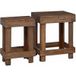 Vidaxl Support de plante 2 pc marron 70 x 11 x 27 cm bois d'acajou