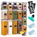 Boîtes de conservation avec couvercle - Lot de 20 - Hermétique - 0,5 à 2,8 litres - Plastique
