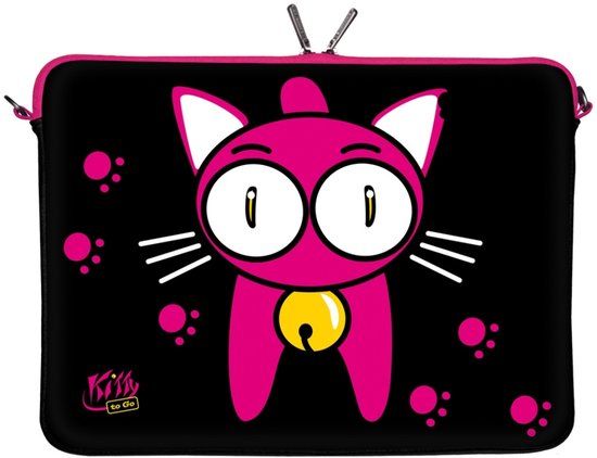 Digittrade Laptop Sleeve Ls133 Kitty To Go 15.6 Inches - Meerkleurig