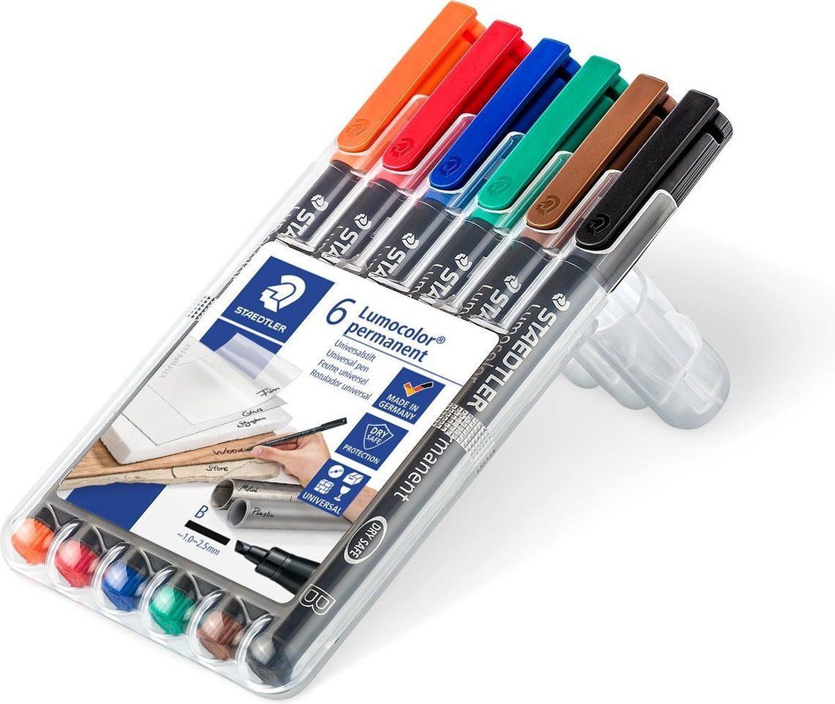 Staedtler Lumocolor B permanent - Box 6 st
