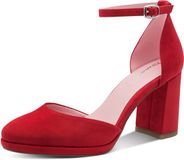 Tamaris Damespumps 1-22463-45 Blokhak Rood