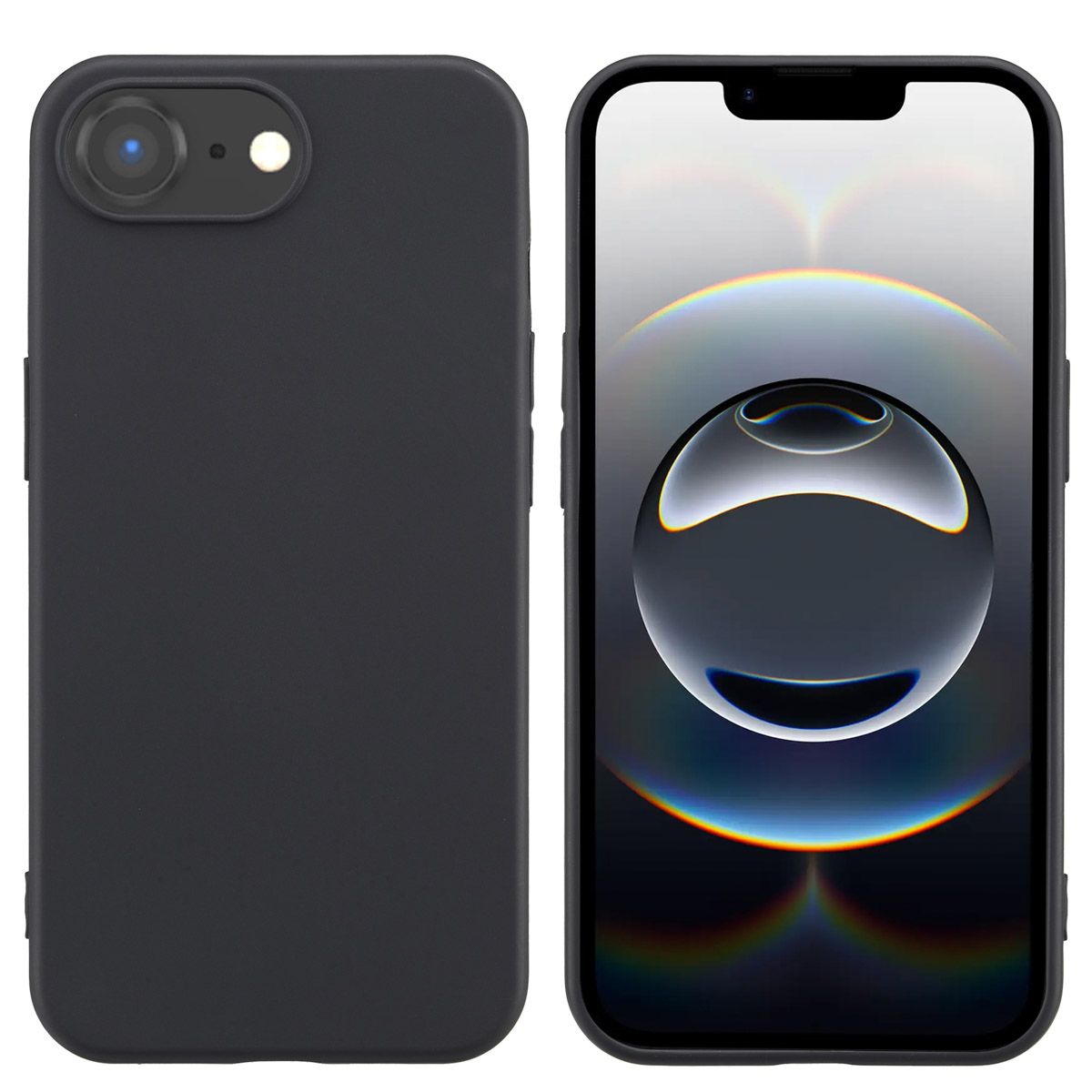 Accezz Color Backcover Apple iPhone 16e/17e - Zwart