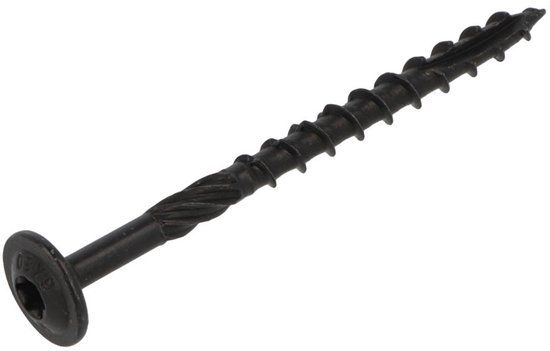 Blackline - Tellerkopschroef - TX-40 - 8 x 120mm / 80 - Zwart - Deeldraad (5 stuks)